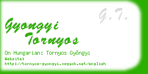gyongyi tornyos business card